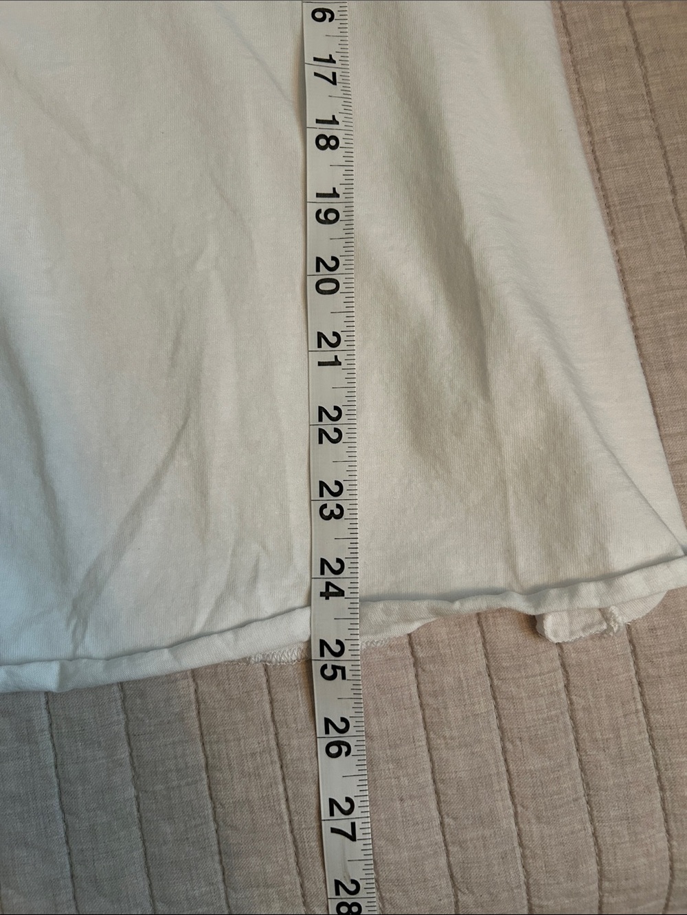 Zoe white cotton Y2K tourist Greece Santorini bedazzled top L - Picture 10 of 10